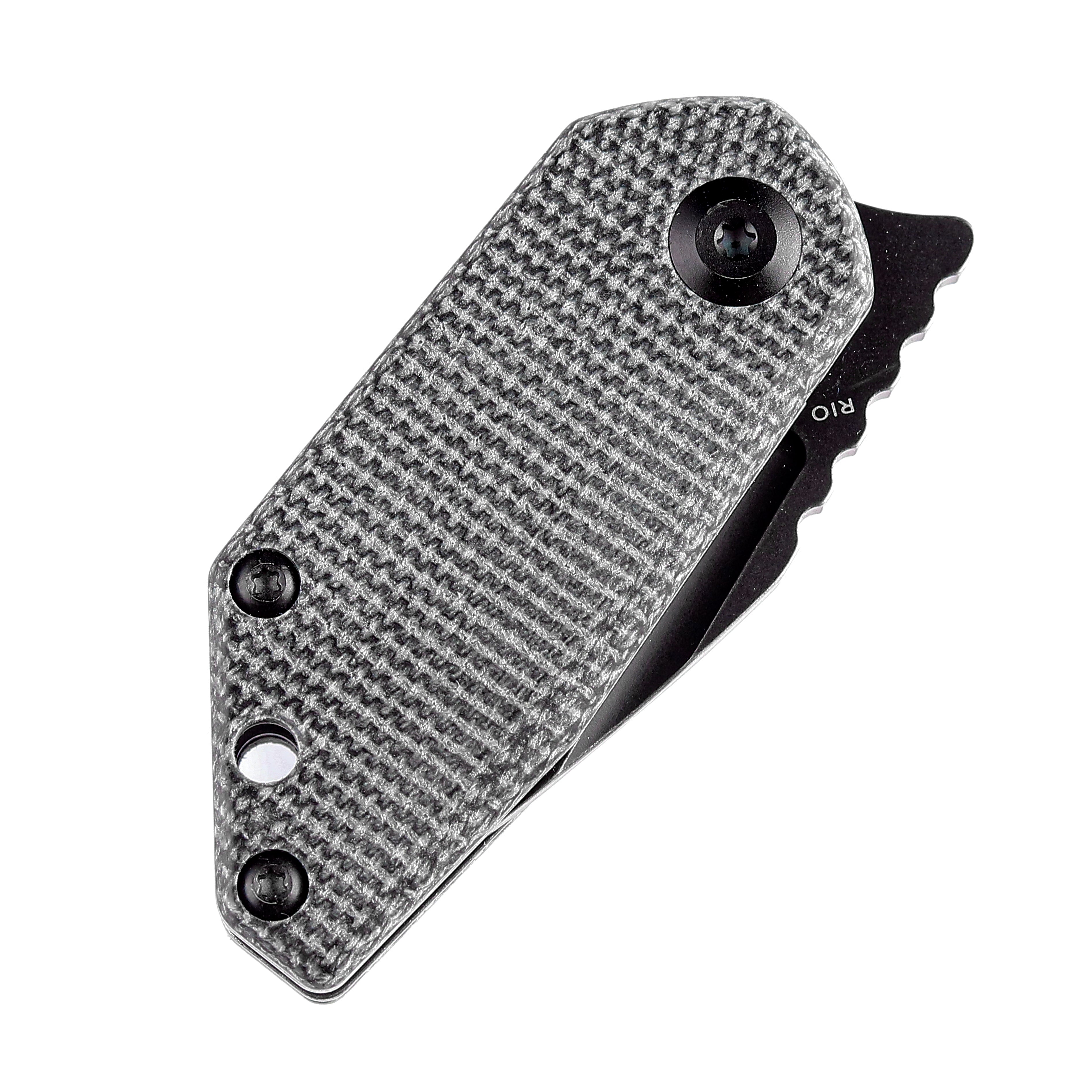 Kansept Knives RIO K3044A3 M390 Blade Black Micarta Handle Liner Lock EDC Knife
