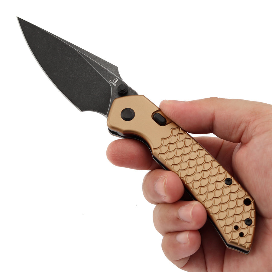 Tenable Fenrir B1034H11 Nitro-V Blade Aluminum Handle Top Liner Lock Folding Knife