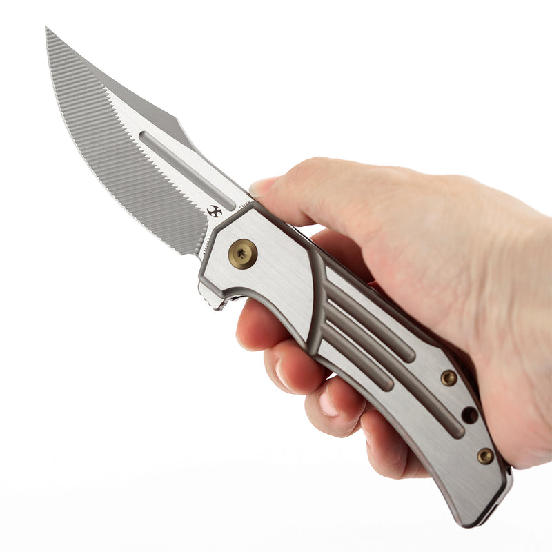 Kansept Orion K1089B3 CPM-S35VN Blade Titanium Handle Frame Lock Folding Knife