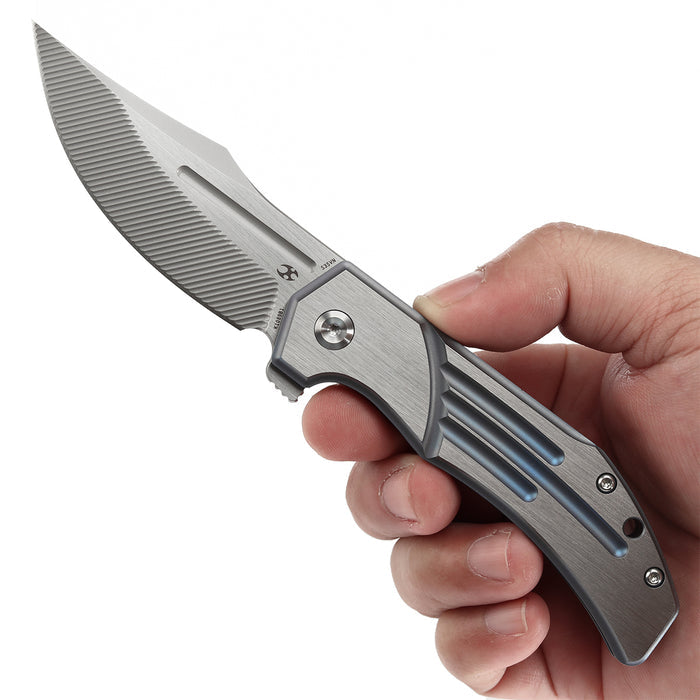 Kansept Orion K1089B1 CPM S35VN Blade Titanium Handle JB Stout Design
