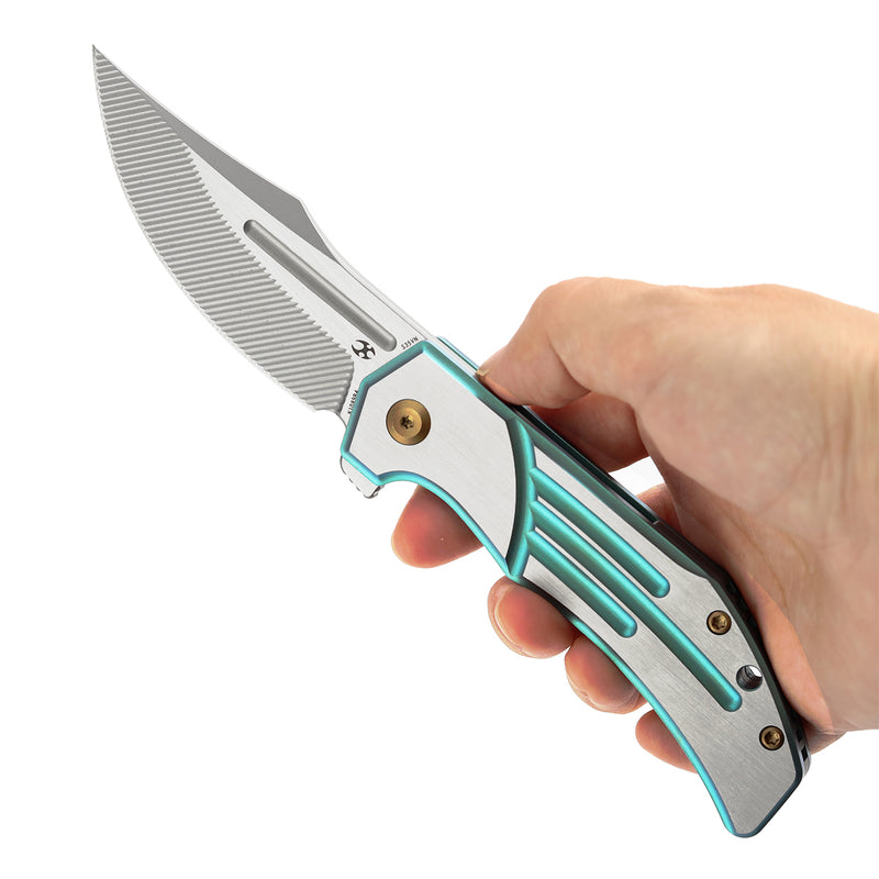 Kansept Orion K1089B4 CPM-S35VN Blade Titanium Handle Frame Lock Folding Knife