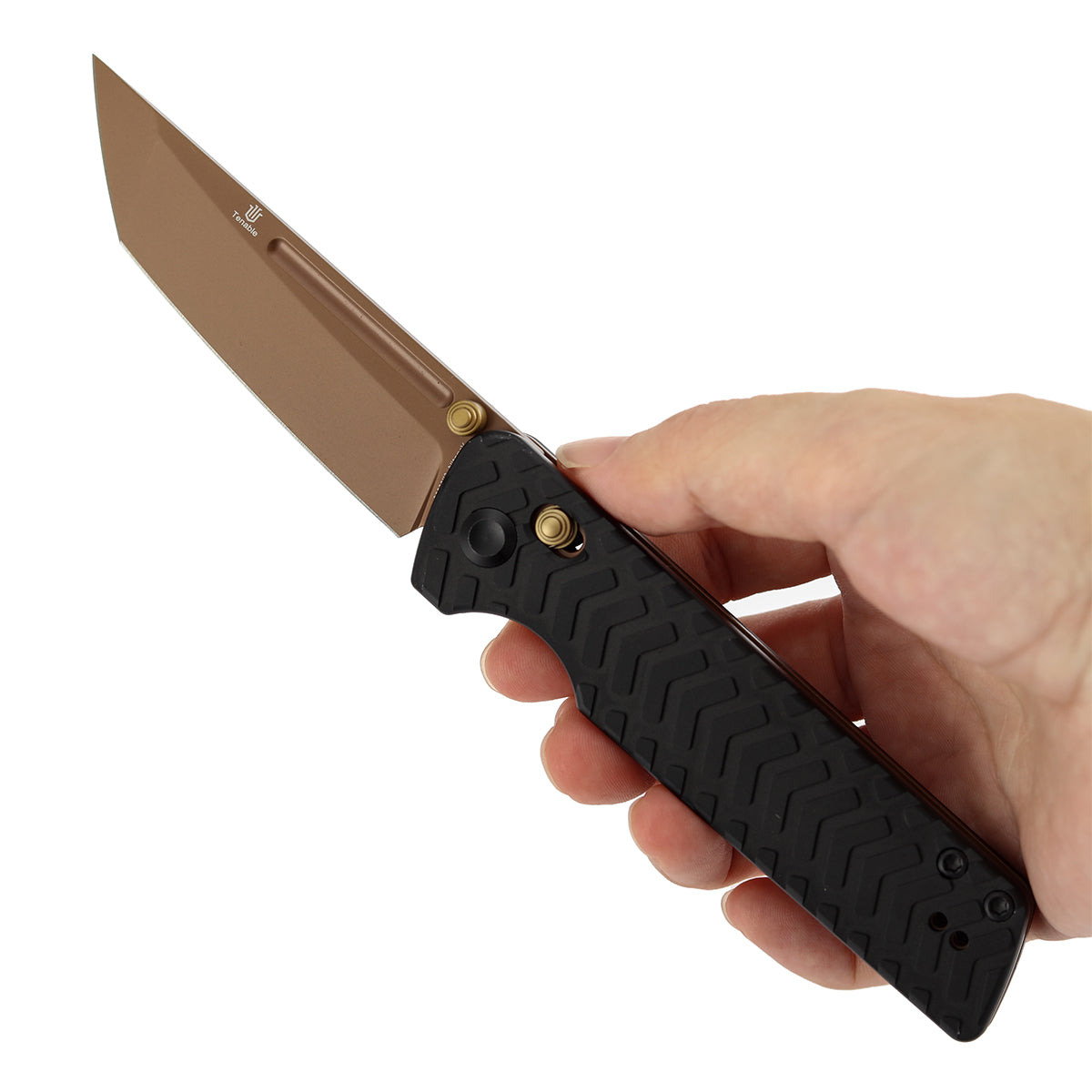 Tenable Anomaly B2038V2 Nitro-V Blade Black Aluminum Handle Crossbar Lock Folding Knife
