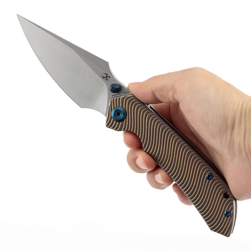 Kansept Fenrir K1034C2 CPM-S35VN Blade Titanium Handle Frame Lock Folding Knife