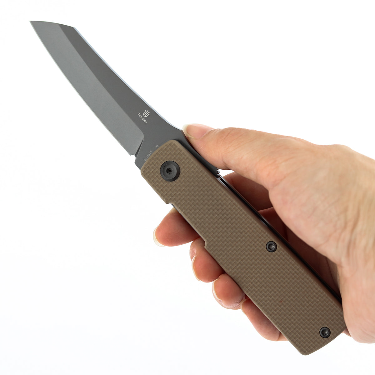 Tenable Higonokami B2135A5 Gray Coating D2 Blade Light Sand G10 Handle Liner Lock Folding Knife