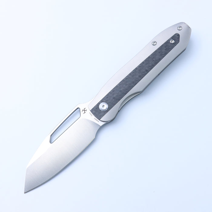 Kansept Knives Thunderhead K1106A2 CPM S35VN Blade Titanium with Copper Carbon Fiber Inlay Handle Frame Lock