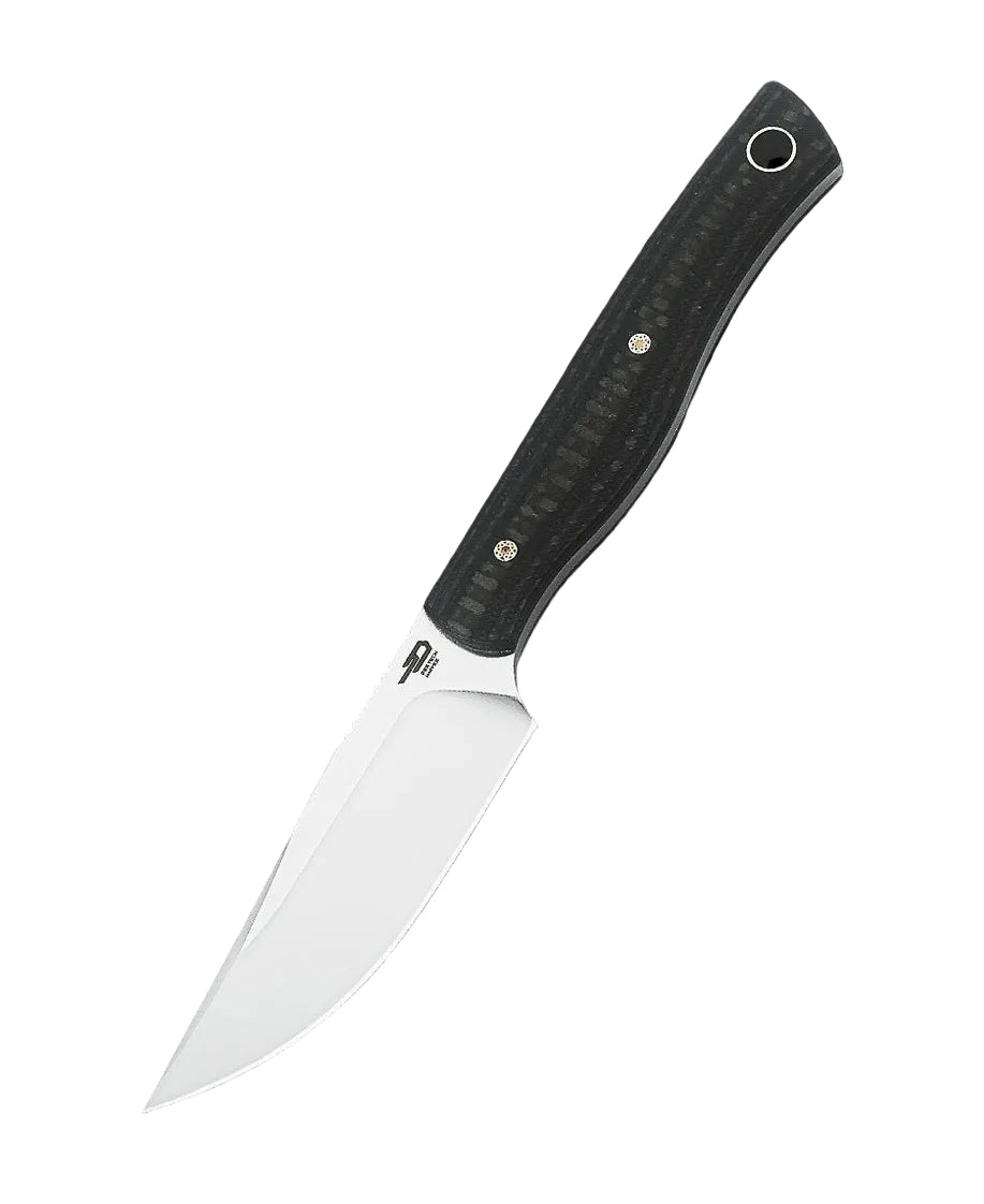 Bestech HEIDI BLACKSMITH#1 BFK01C D2 Blade G10 and Carbon Fiber Handle Fixed Blade Knife