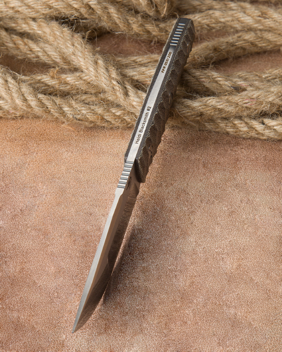 Bestech HEIDI BLACKSMITH#2 BFK04C CPM-S35VN Blade Micarta Handle Fixed Blade Knife