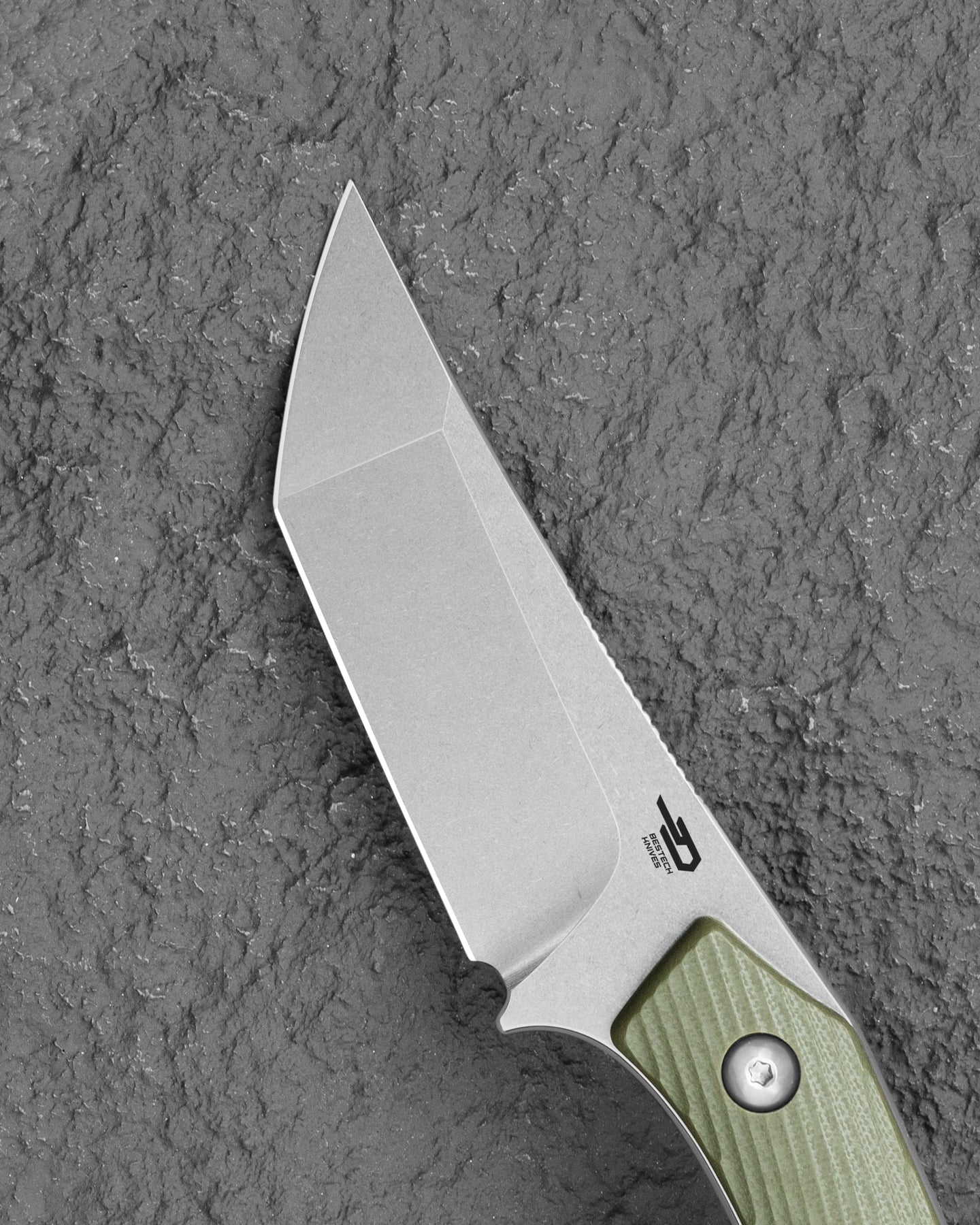 Bestech Step BFK06B D2 Blade Green G10 Handle with Kydex Sheath Fixed Blade Knife