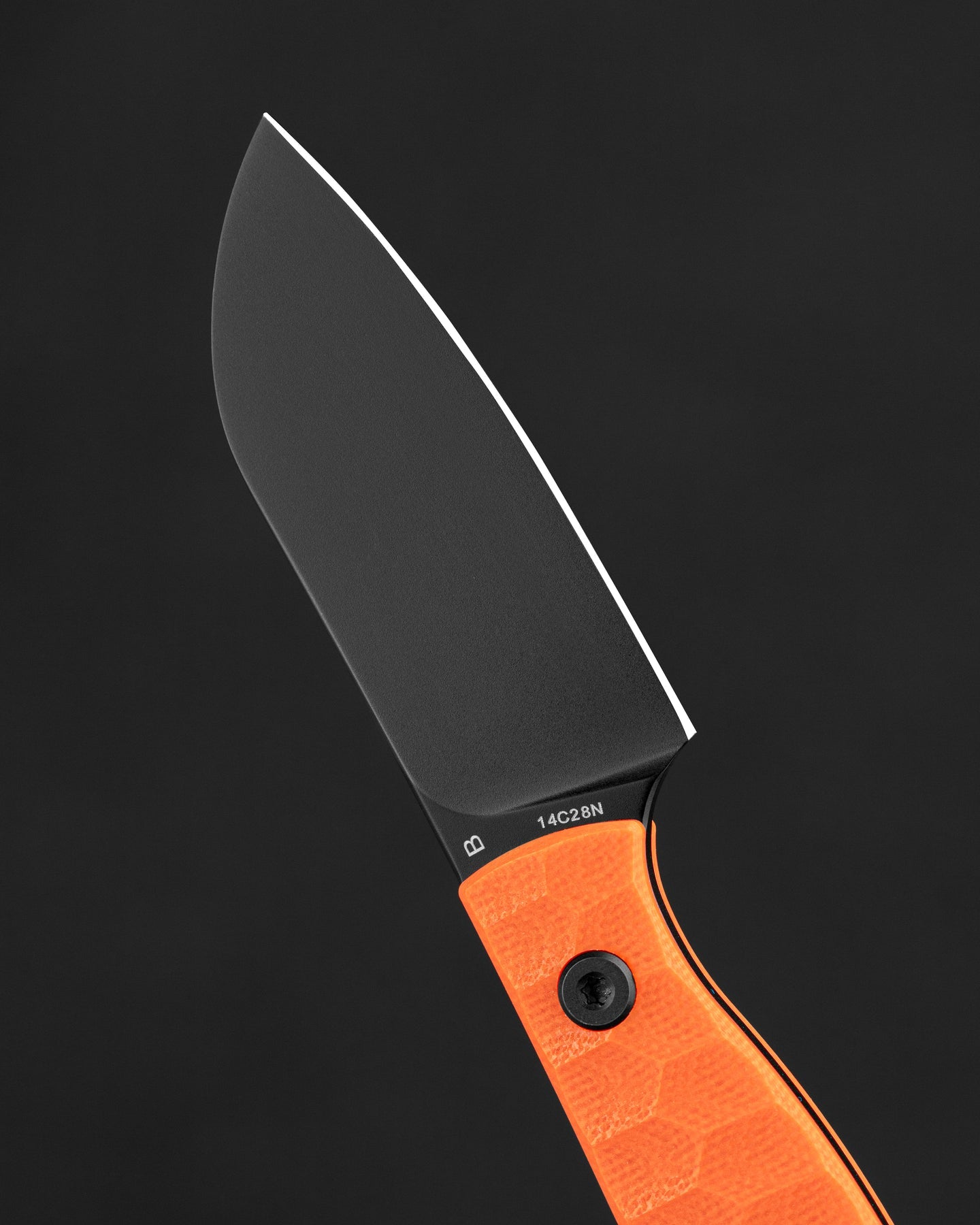 Bestech HEIDI BLACKSMITH#3 BFK07B 14C28N Blade Orange G10 Handle Fixed Blade Knife