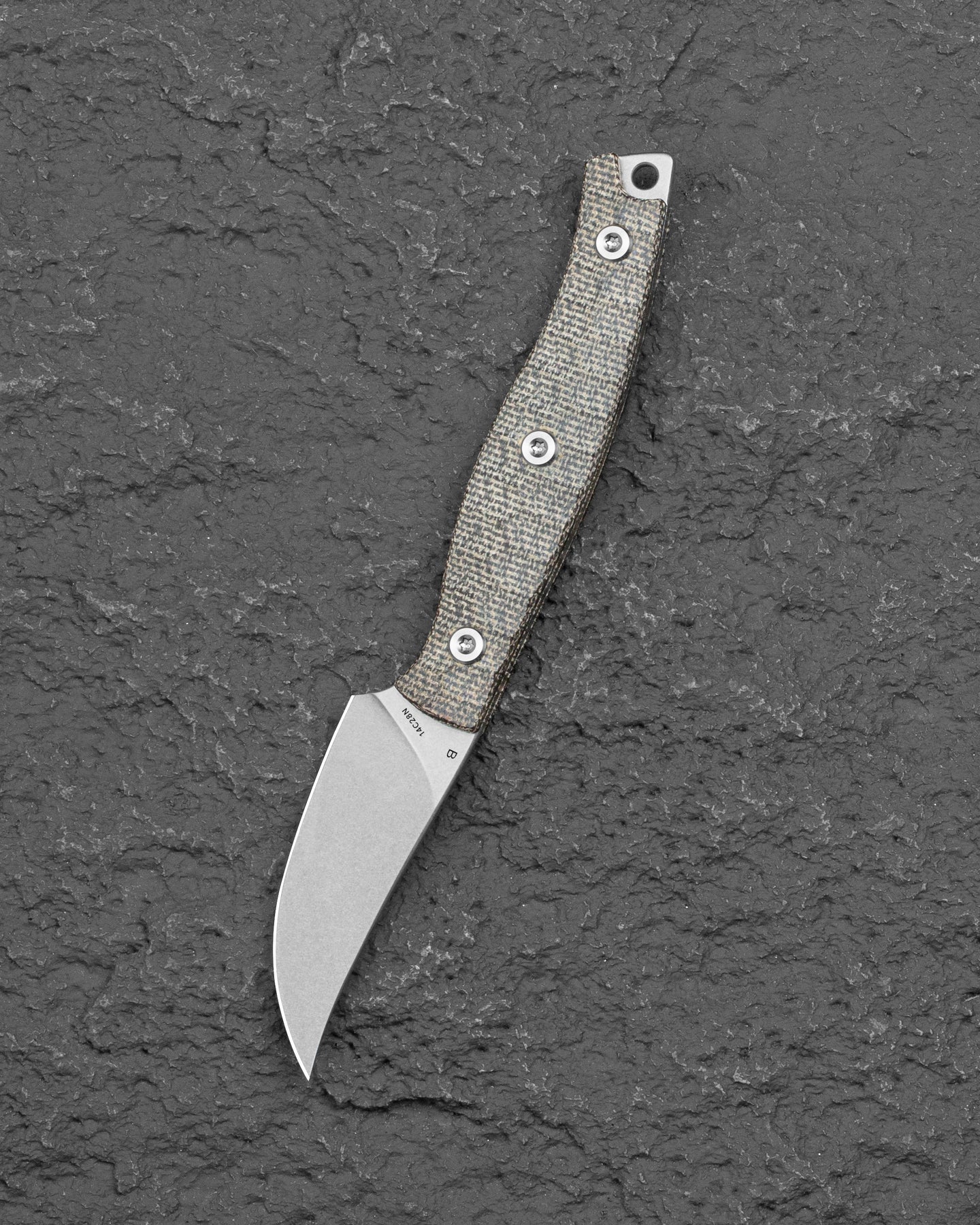 Bestech HEIDI BLACKSMITH#3 BFK08C 14C28N Blade Green Micarta Handle Fixed Blade Knife