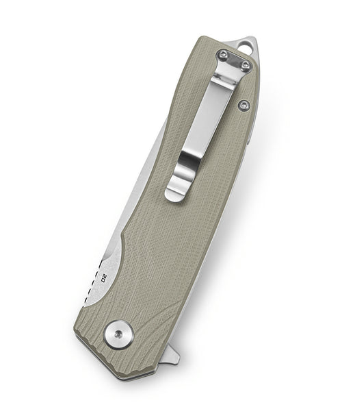Bestech Lion BG01C D2 Blade Beige G10 Handle Liner Lock Folding Knife