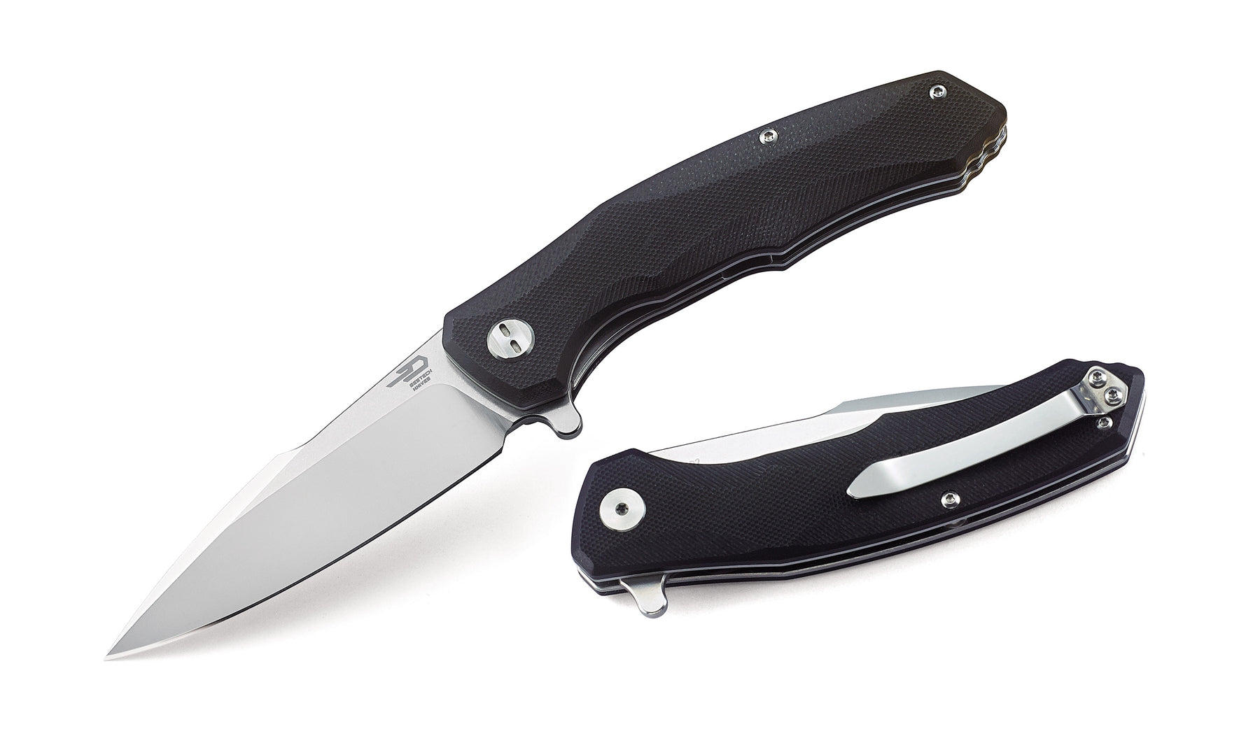 Bestech Warwolf BG04A D2 Blade Black G10 Handle Liner Lock Folding Knife