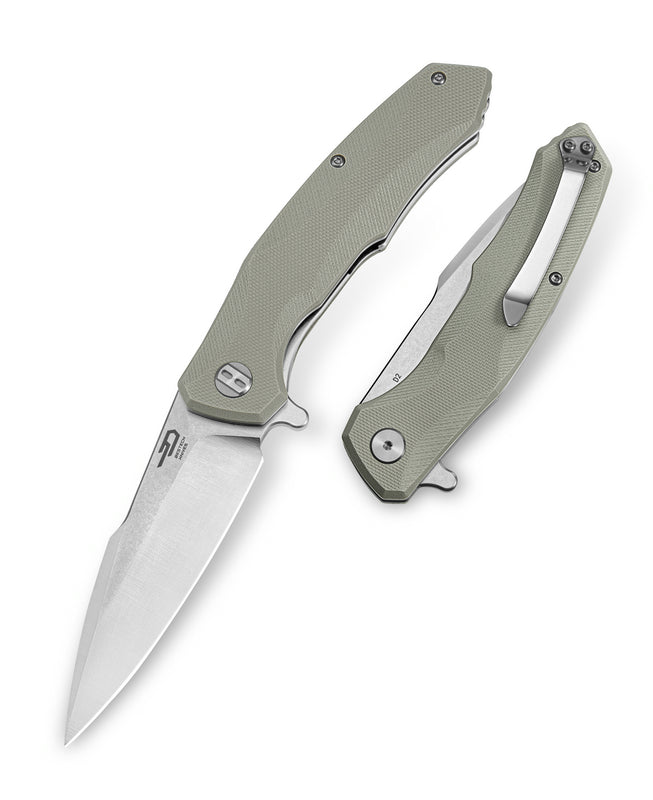 Bestech Warwolf BG04C D2 Blade Beige G10 Handle Liner Lock Folding Knife