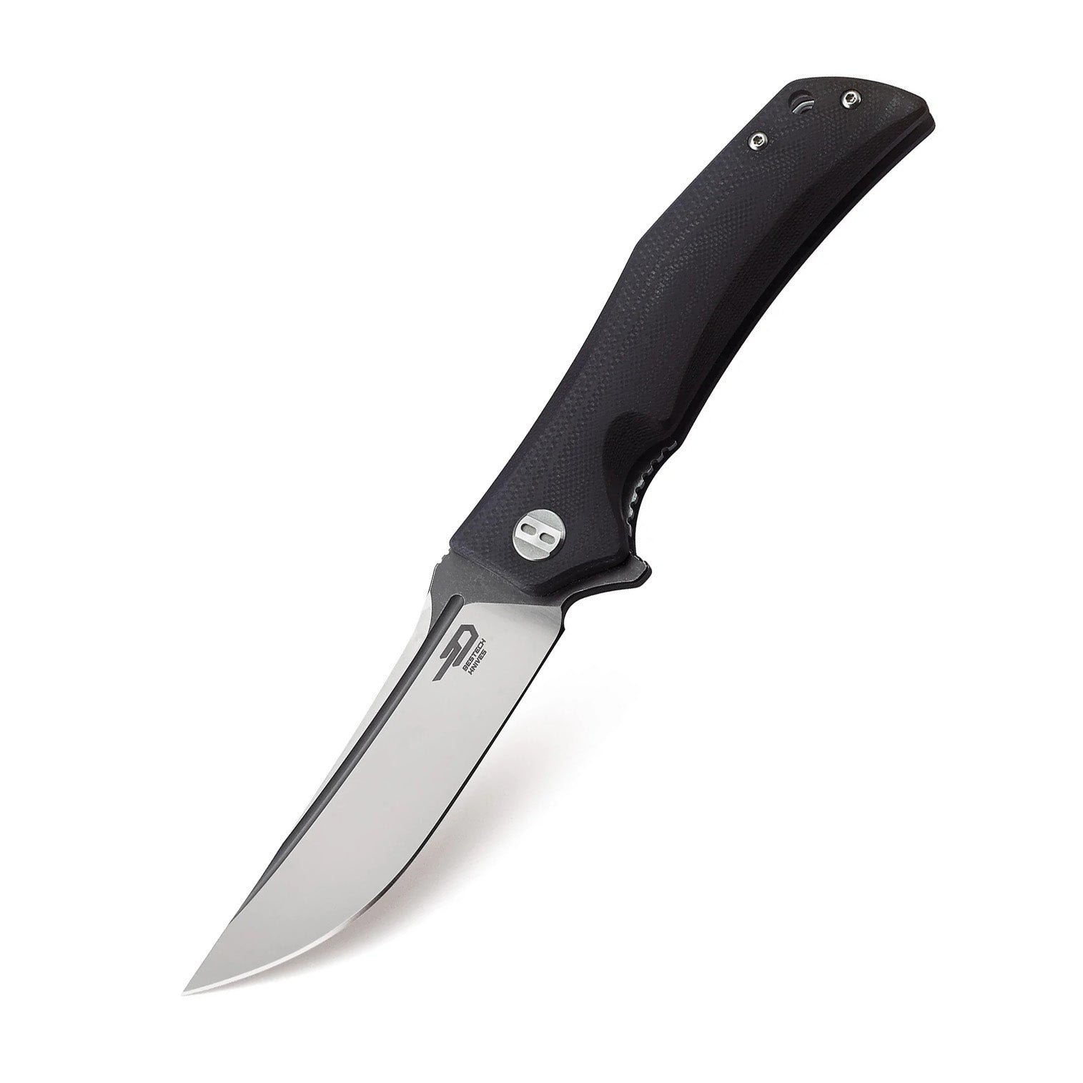Bestech Scimitar BG05A-2 D2 Blade Black G10 Handle Liner lock Folding Knife