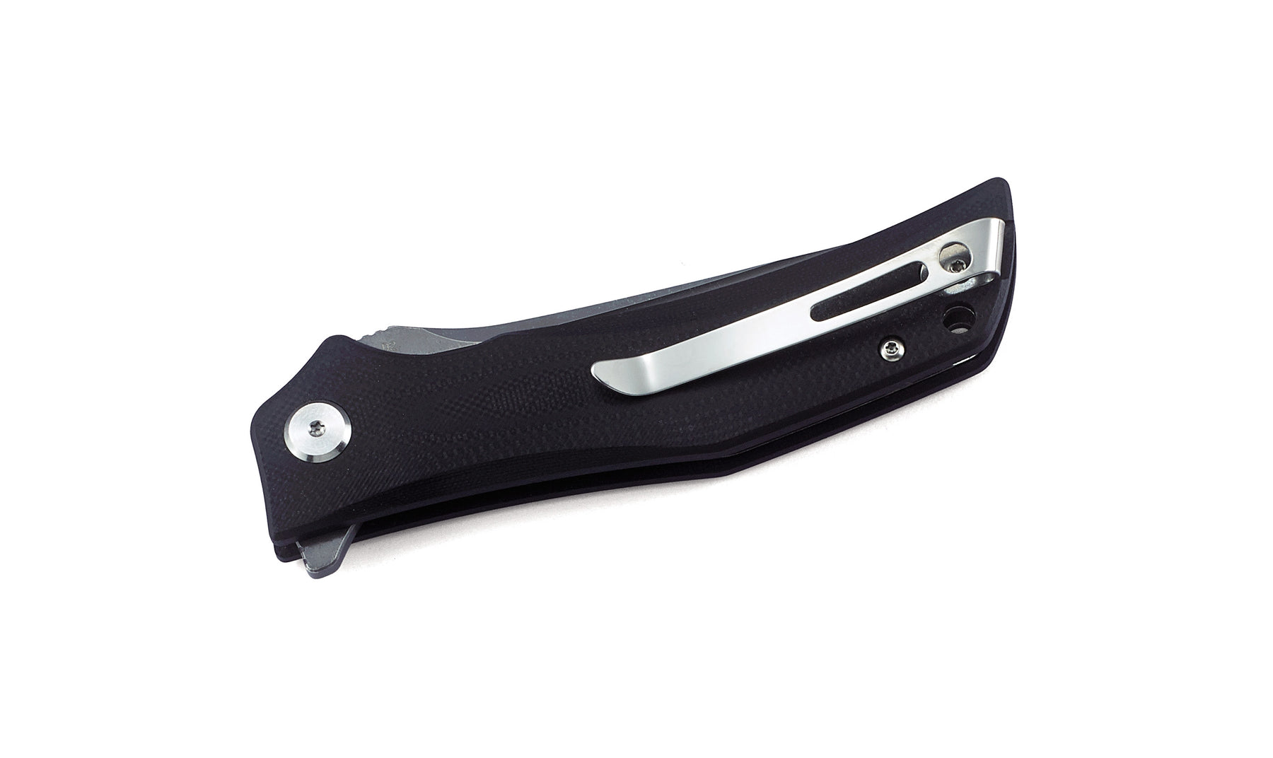 Bestech Scimitar BG05A-2 D2 Blade Black G10 Handle Liner lock Folding Knife