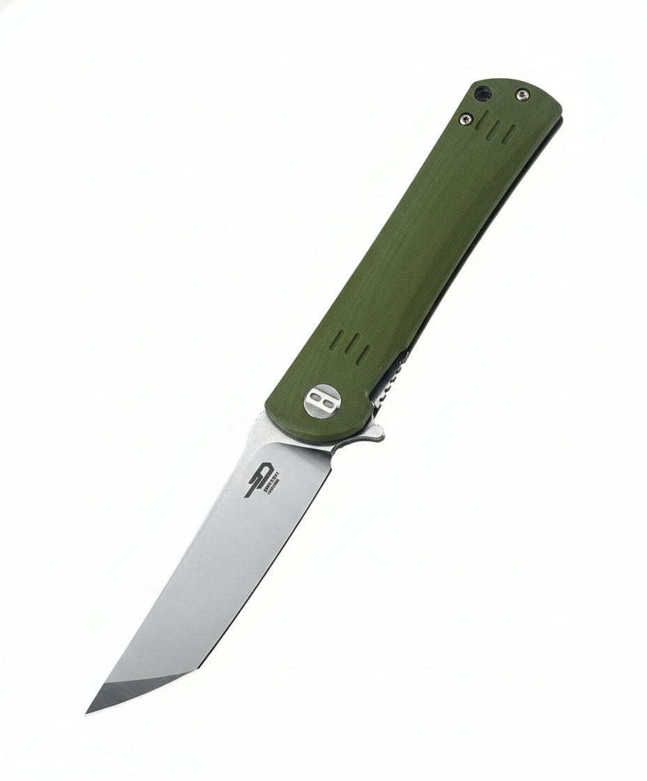 Bestech Kendo BG06B-1 D2 Blade Army Green G10 Handle Liner lock Folding Knife