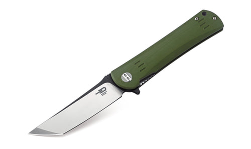 Bestech Kendo BG06B-2 D2 Blade Army Green G10 Handle Liner lock Folding Knife