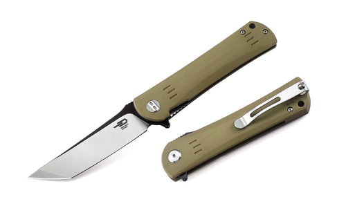 Bestech Kendo BG06C-2 D2 Blade Beige G10 Handle Liner lock Folding Knife
