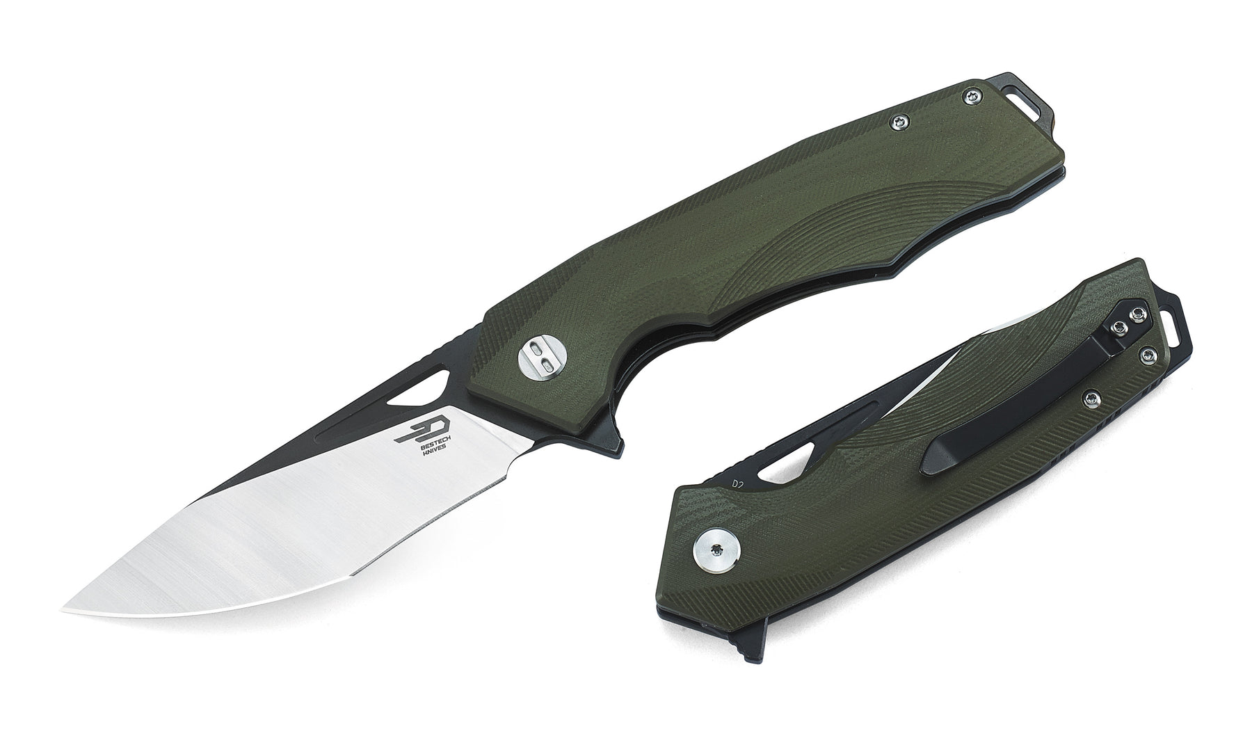 Bestech Toucan BG14B-2 D2 Blade G10 Handle Liner Lock Folding Knife