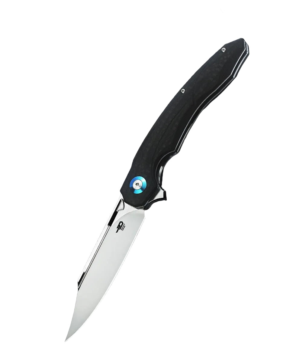 Bestech Fanga BG18C D2 Blade Carbon Fiber+G10 Handle Liner Lock Floding Knife