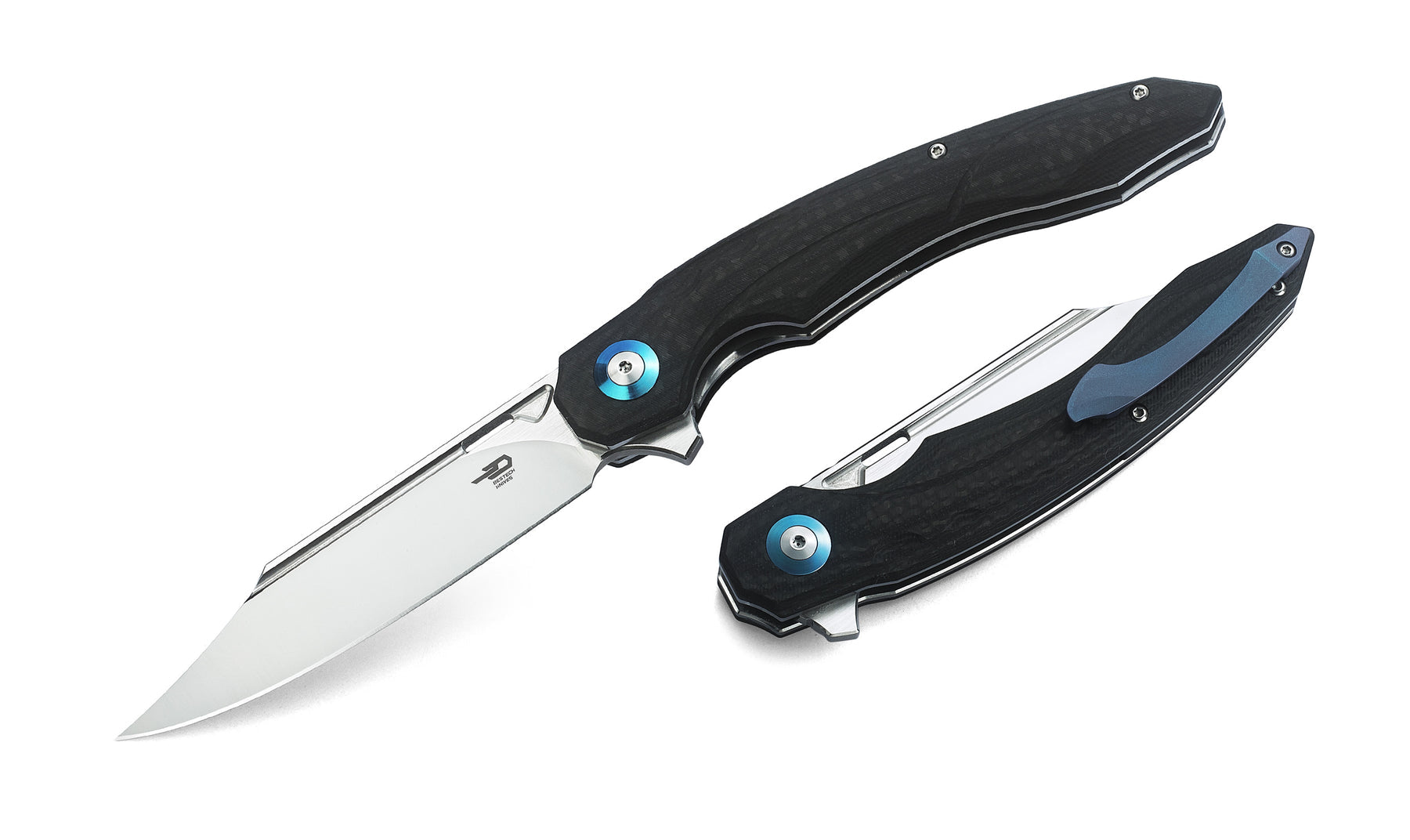 Bestech Fanga BG18C D2 Blade Carbon Fiber+G10 Handle Liner Lock Floding Knife