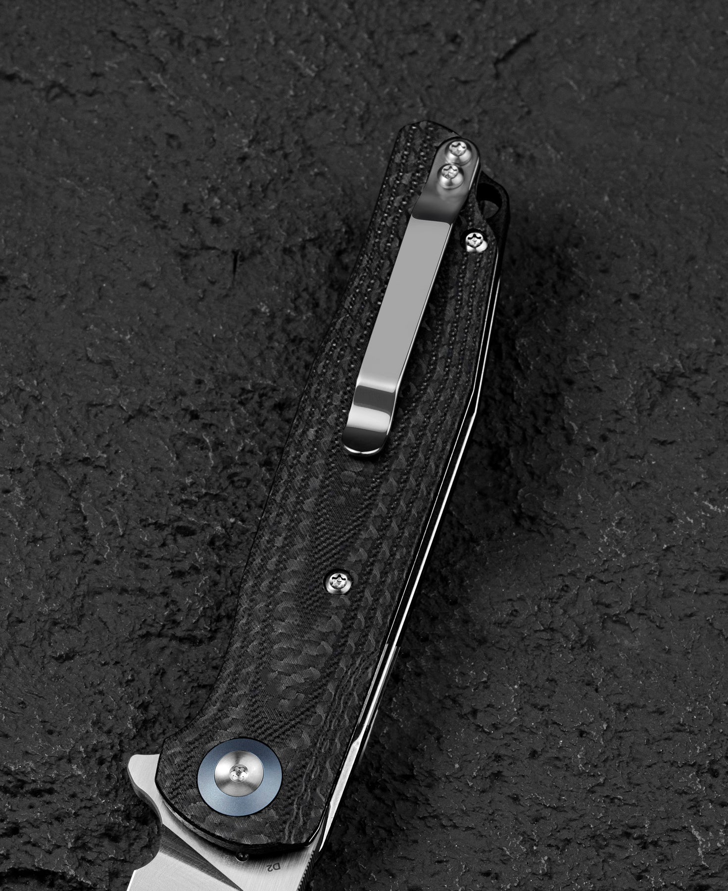 Bestech Ascot BG19A D2 Blade Carbon Fiber+G10 Handle Liner Lock Folding Knife