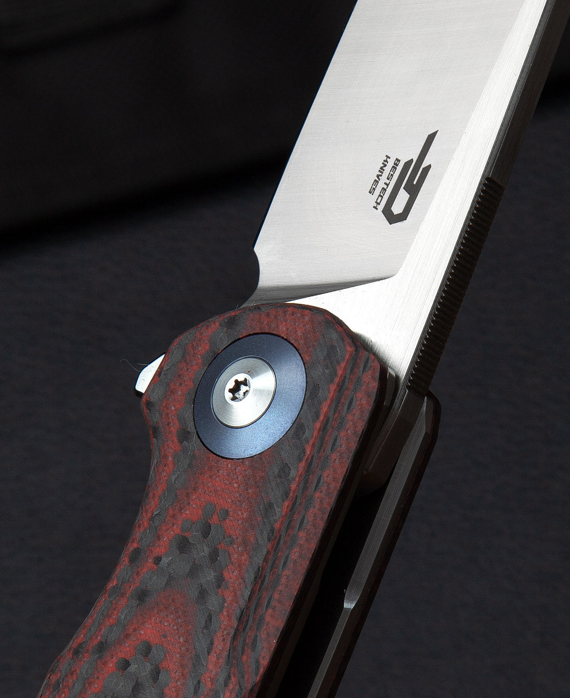 Bestech Ascot BG19F D2 Blade Carbon Fiber+G10 Handle Liner Lock Folding Knife