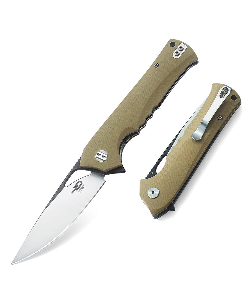 Bestech Muskie BG20C-2 D2 Blade G10 Handle Liner Lock Folding Knife