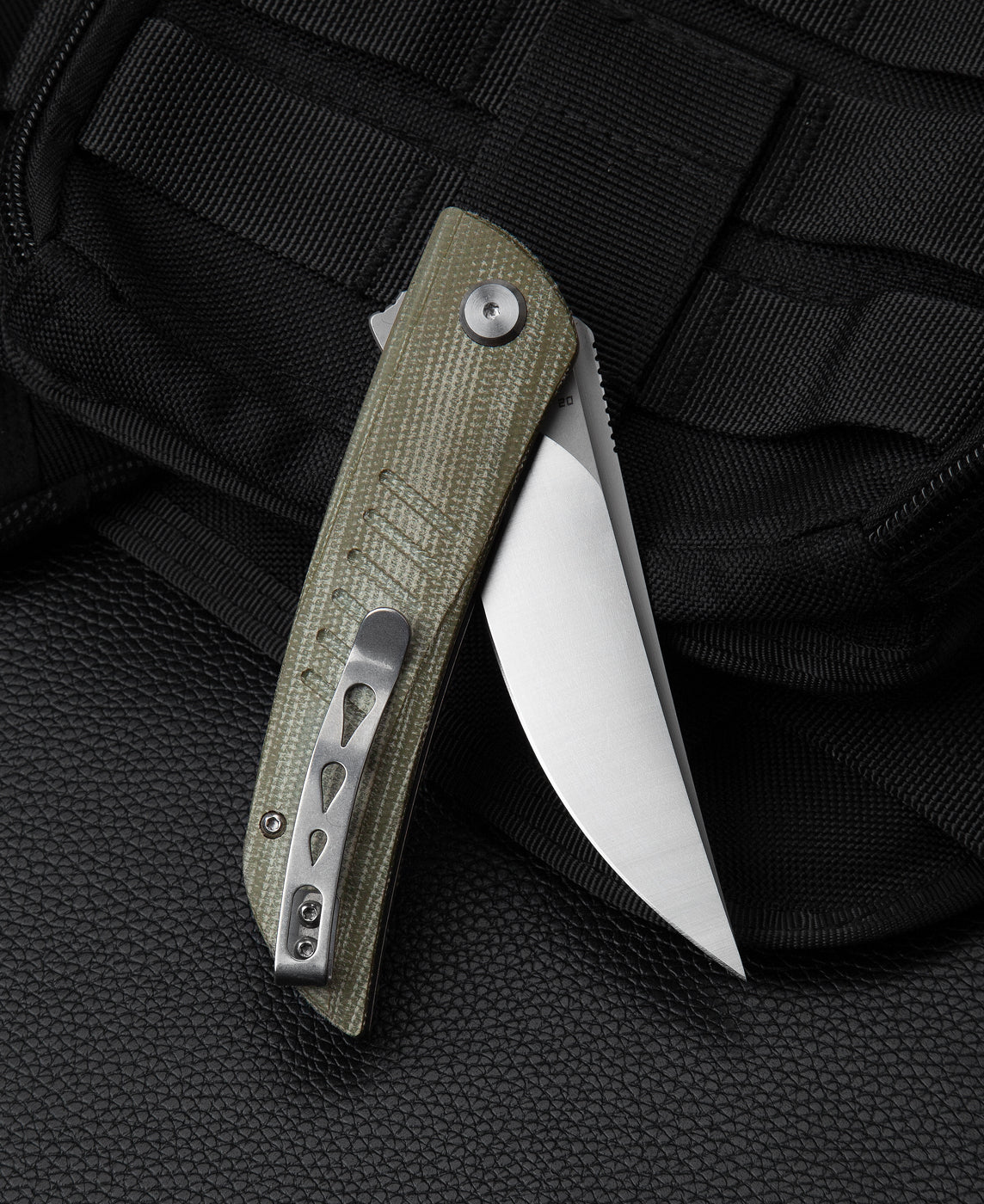 Bestech Swift BG30A-1 D2 Blade Green Micarta Handle Liner Lock Folding Knife