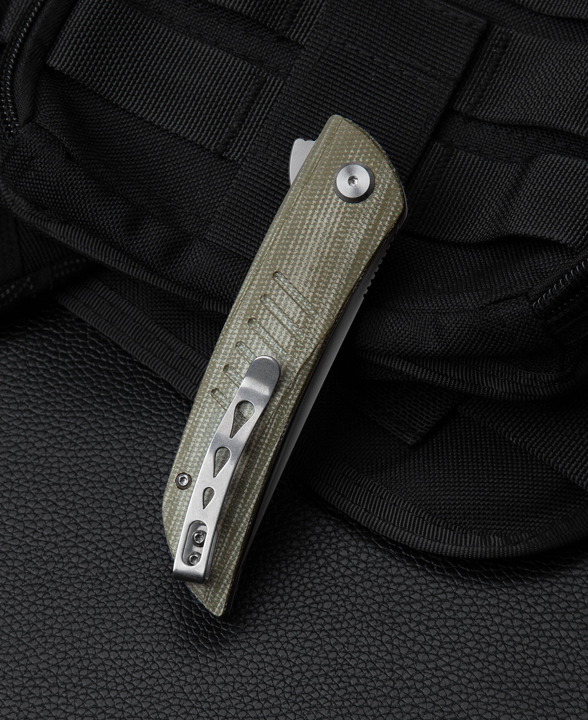 Bestech Swift BG30A-1 D2 Blade Green Micarta Handle Liner Lock Folding Knife