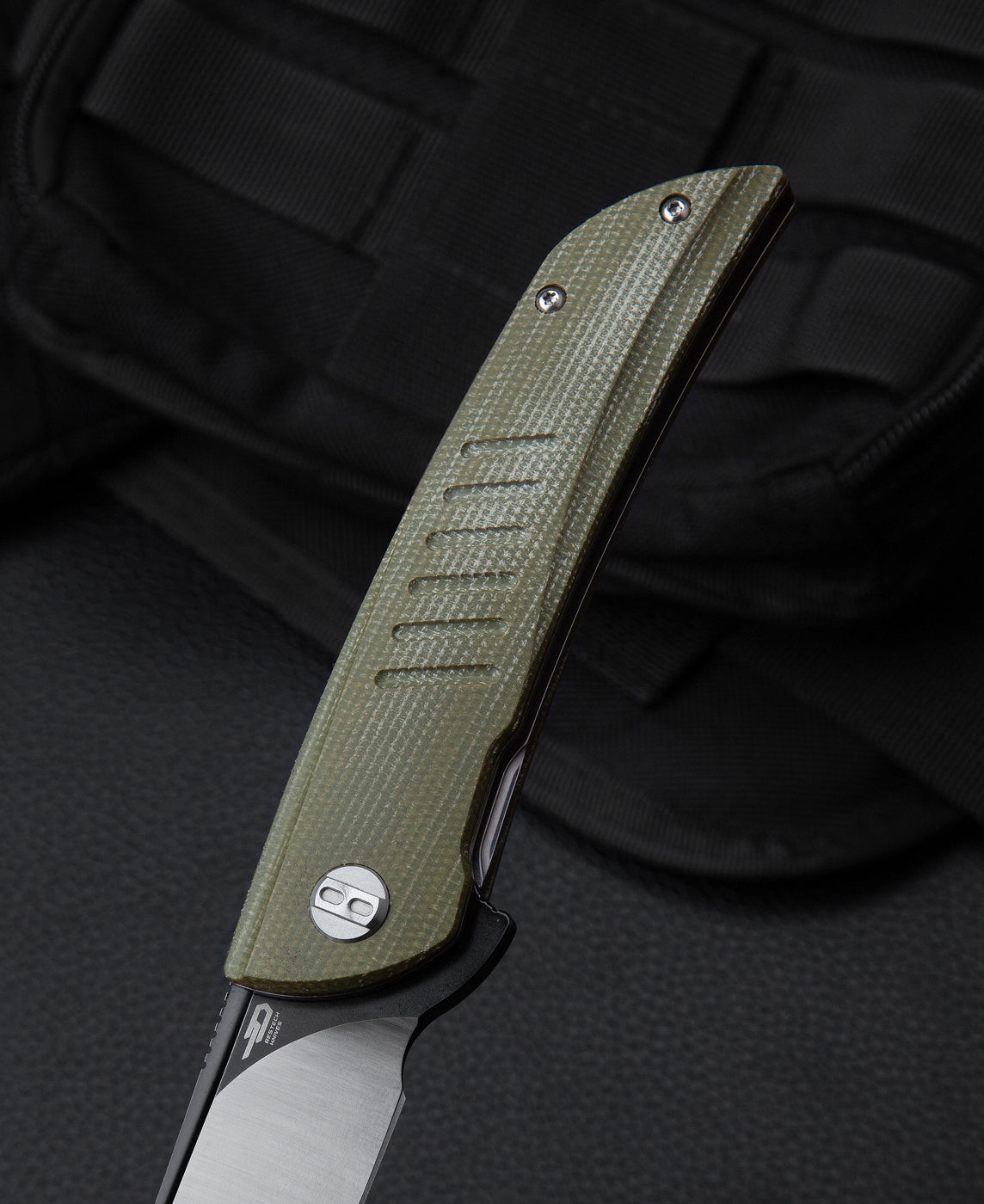 Bestech Swift BG30A-2 D2 Blade Green Micarta Handle Liner Lock Folding Knife