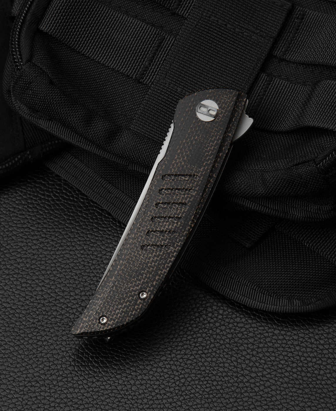 Bestech Swift BG30B-1 D2 Blade Black Micarta Handle Liner Lock Folding Knife