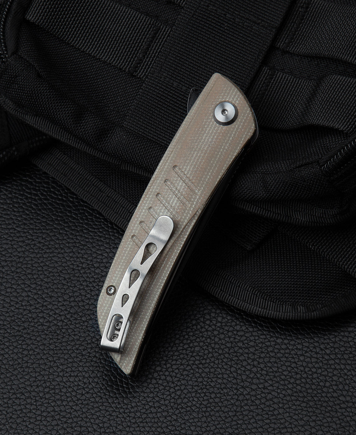 Bestech Swift BG30C-2 D2 Blade Beige Micarta Handle Liner Lock Folding Knife