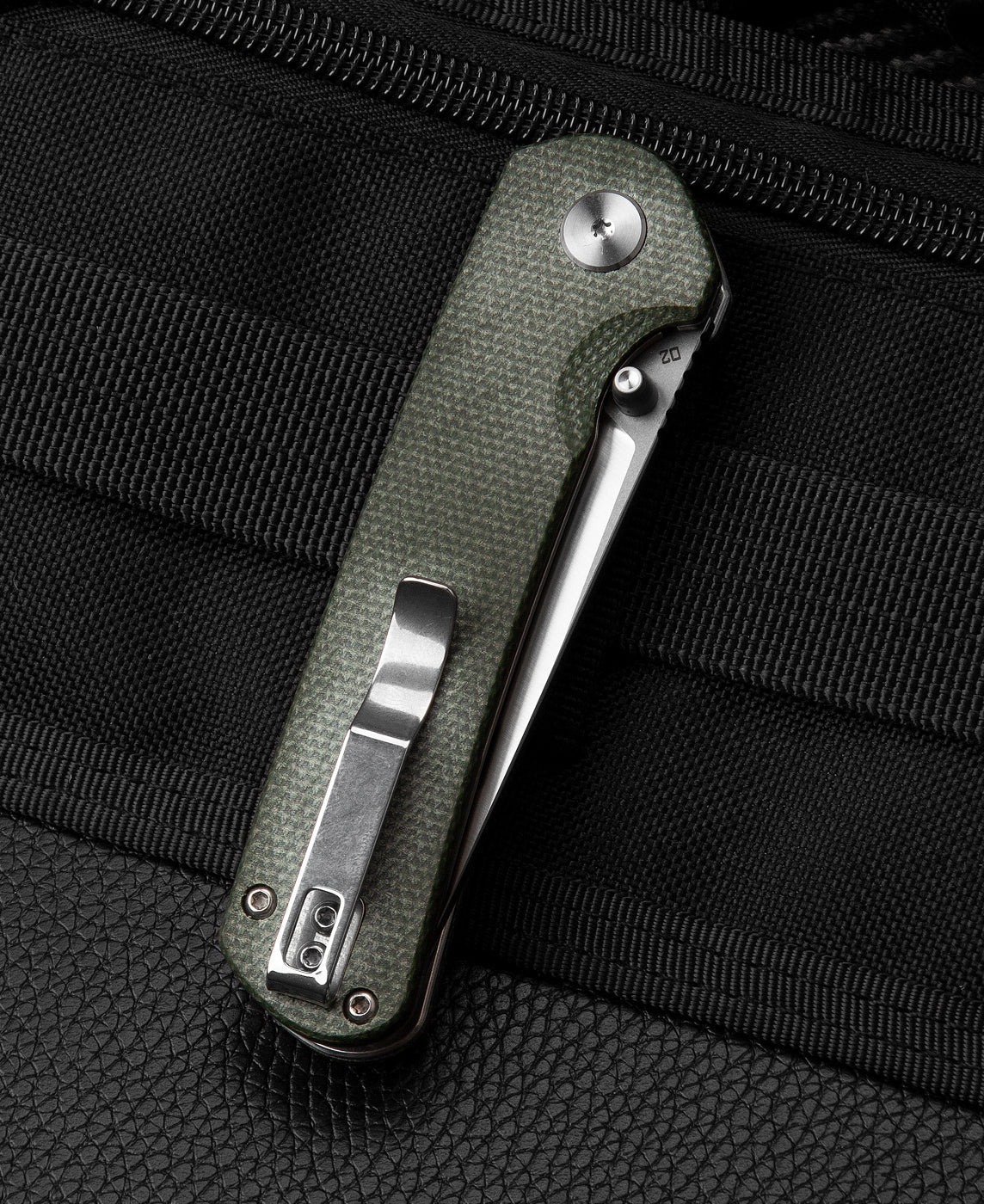 Navaja plegable Bestech Sledgehammer BG31B-1 con hoja D2 y mango de Micarta con bloqueo de liner