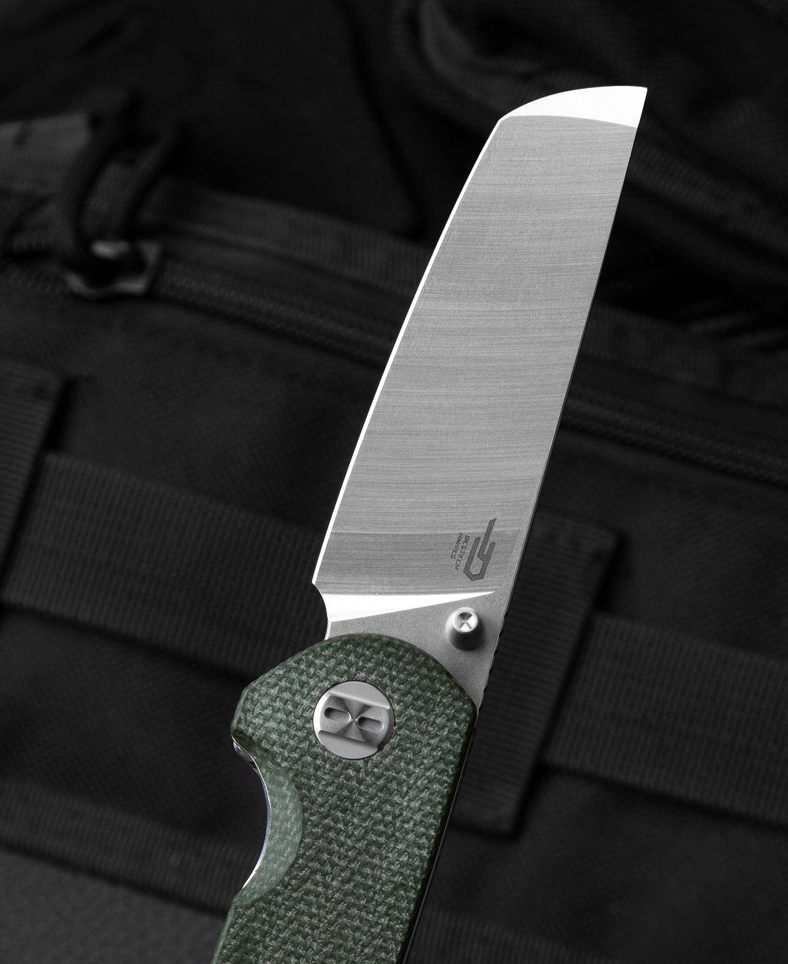 Navaja plegable Bestech Sledgehammer BG31B-1 con hoja D2 y mango de Micarta con bloqueo de liner