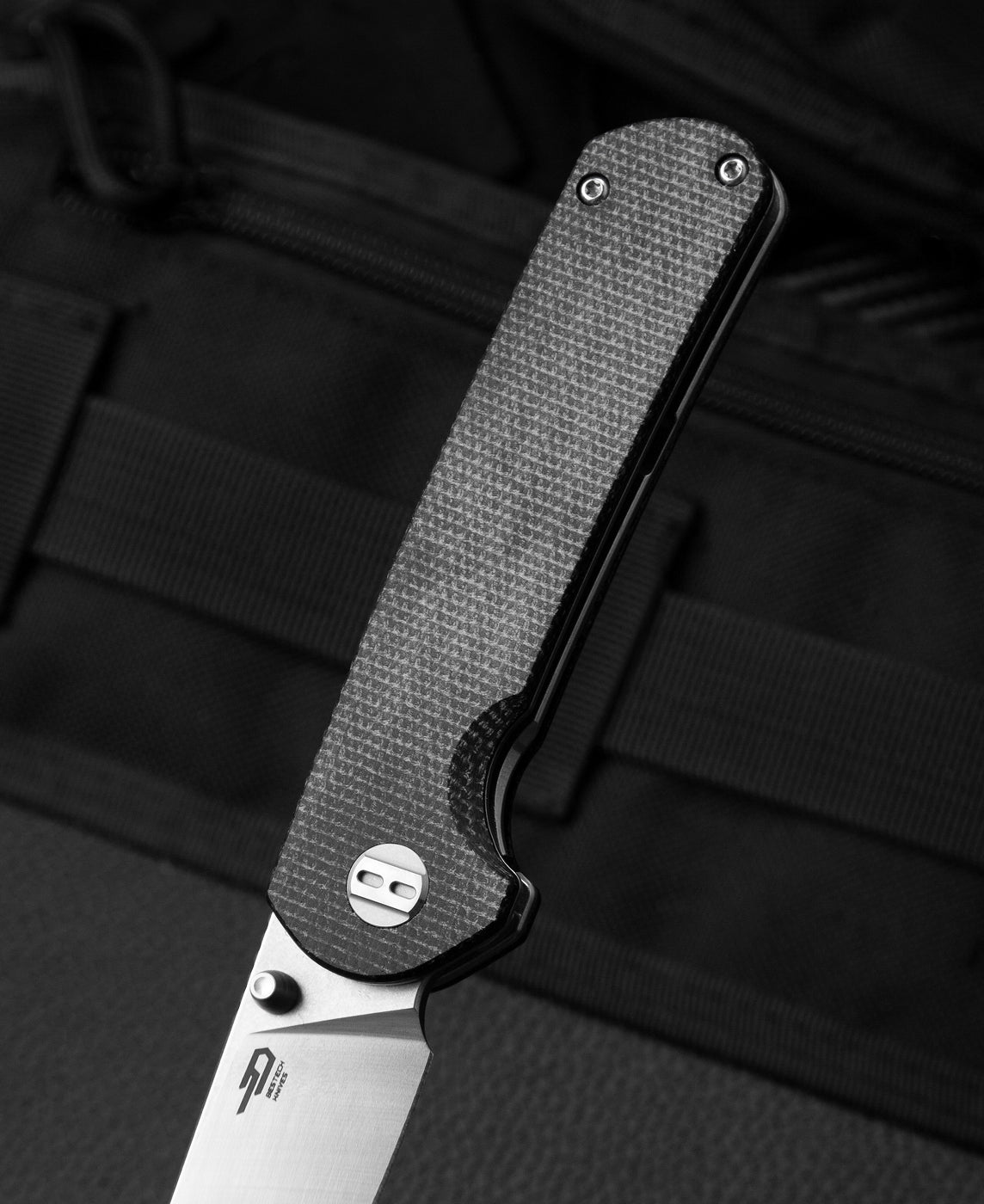 Bestech Sledgehammer BG31C D2 Blade Micarta Handle Liner Lock Folding Knife