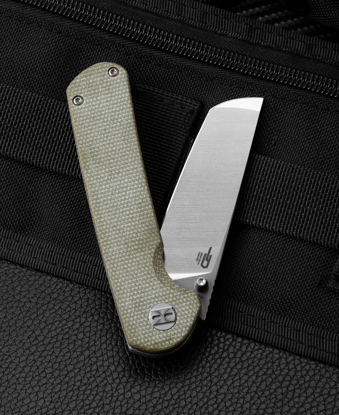 Bestech Sledgehammer BG31D D2 Blade Micarta Handle Liner Lock Folding Knife