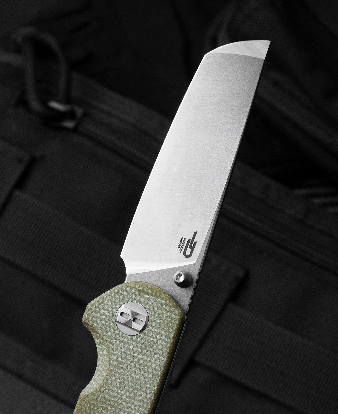 Bestech Sledgehammer BG31D D2 Blade Micarta Handle Liner Lock Folding Knife