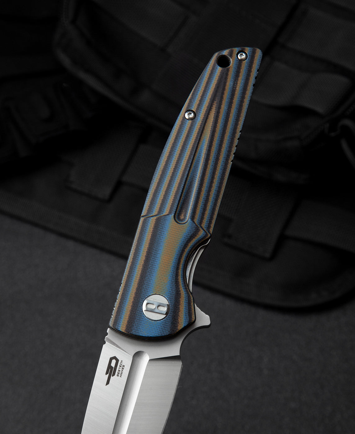 Bestech Fin BG34D-1 14C28N Blade G10 Handle Liner Lock Folding Knife