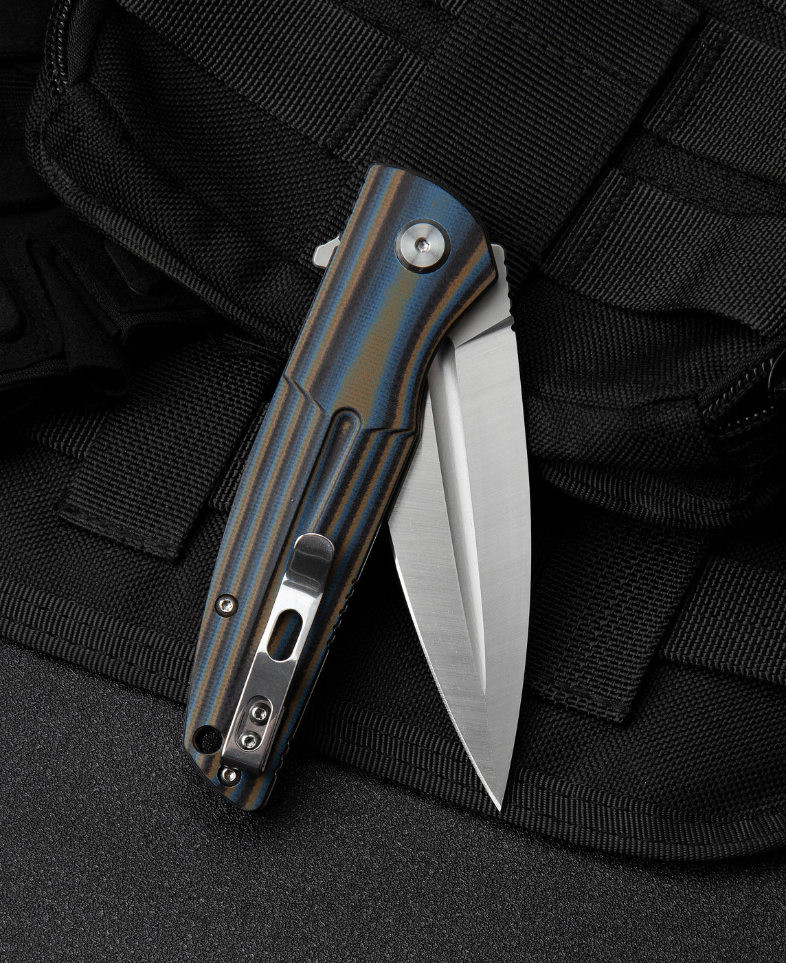 Bestech Fin BG34D-1 14C28N Blade G10 Handle Liner Lock Folding Knife