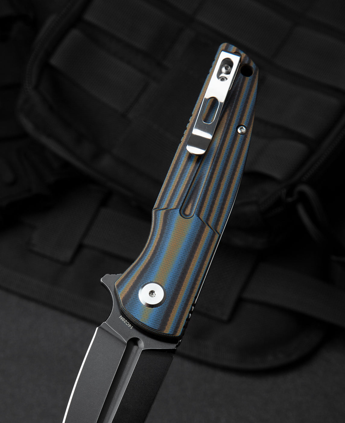 Bestech Fin BG34D-3 14C28N Blade G10 Handle Liner Lock Folding Knife