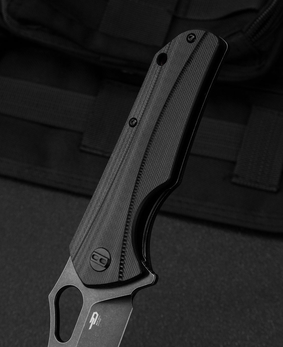 Bestech Operator BG36B D2 Blade Black G10 Handle Liner Lock Folding Knife
