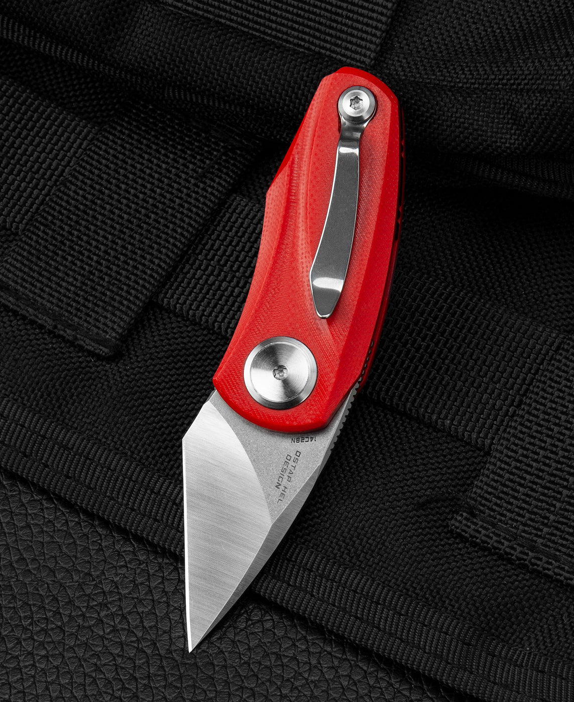 Bestech Tulip BG38B 14C28N Blade Red G10 Handle Liner Lock Folding Knife