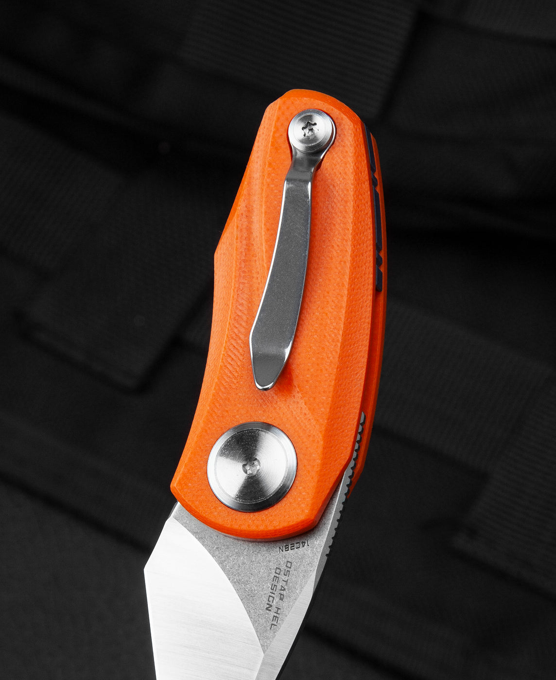 Bestech Tulip BG38C 14C28N Blade Orange G10 Handle Liner Lock Folding Knife