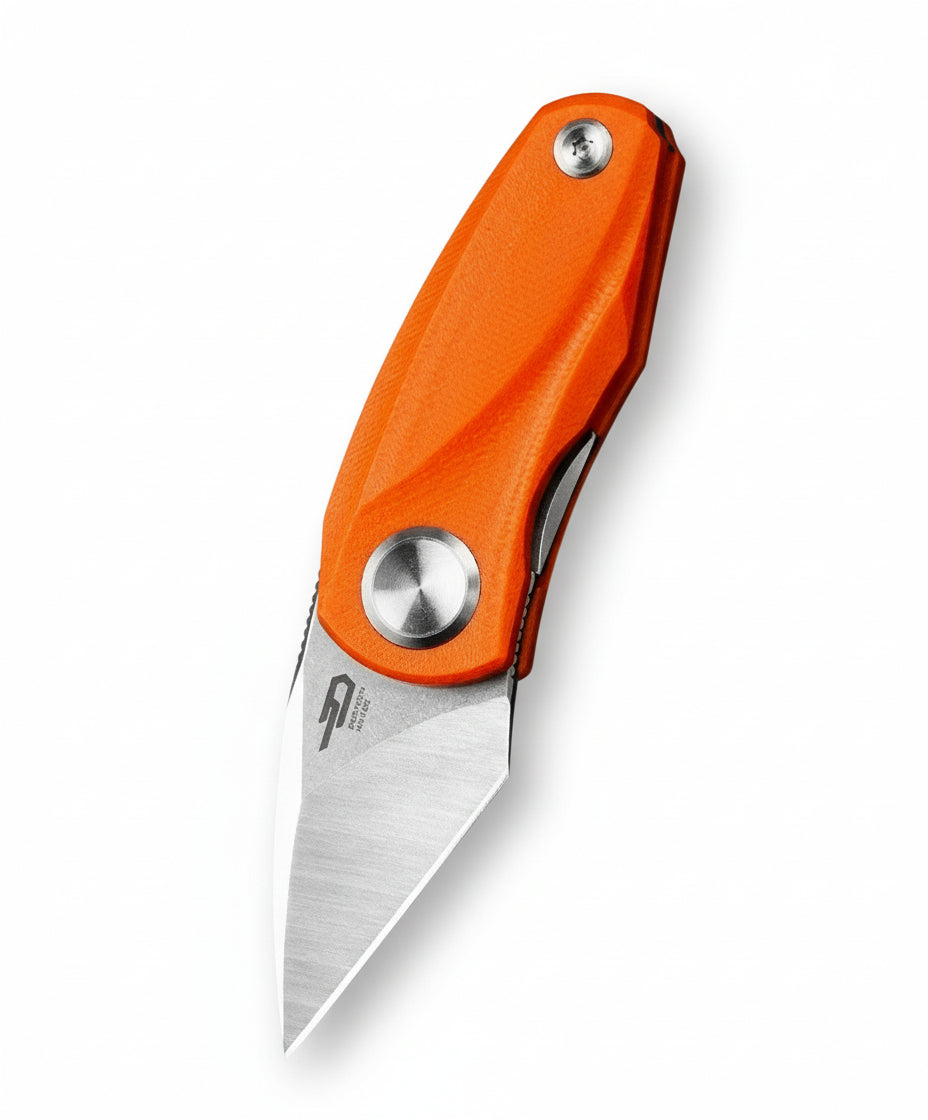 Bestech Tulip BG38C 14C28N Blade Orange G10 Handle Liner Lock Folding Knife