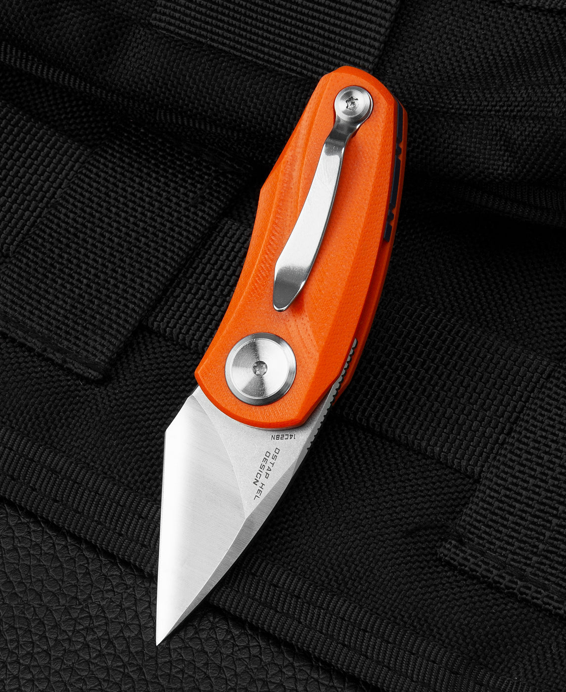 Bestech Tulip BG38C 14C28N Blade Orange G10 Handle Liner Lock Folding Knife