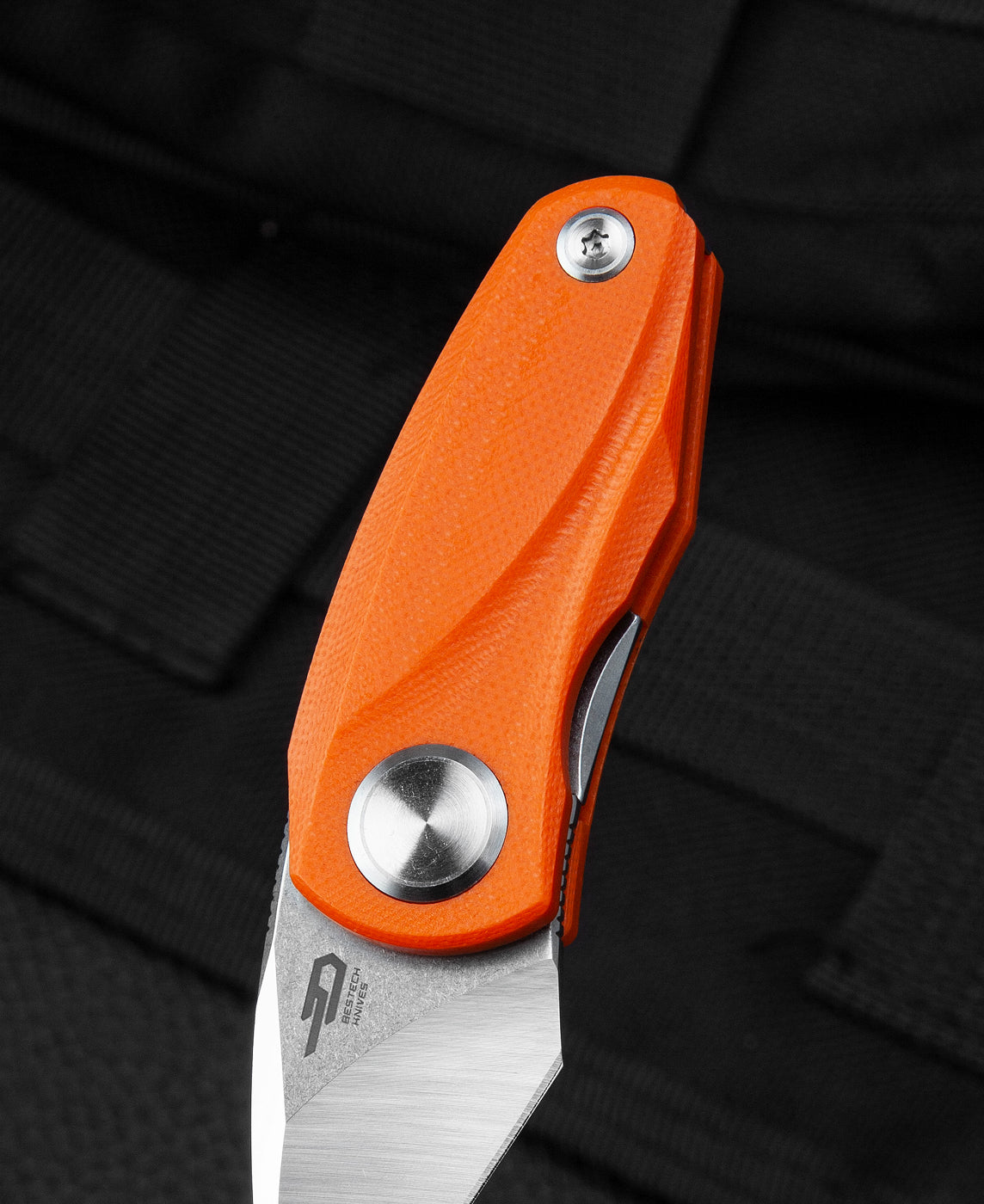 Bestech Tulip BG38C 14C28N Blade Orange G10 Handle Liner Lock Folding Knife