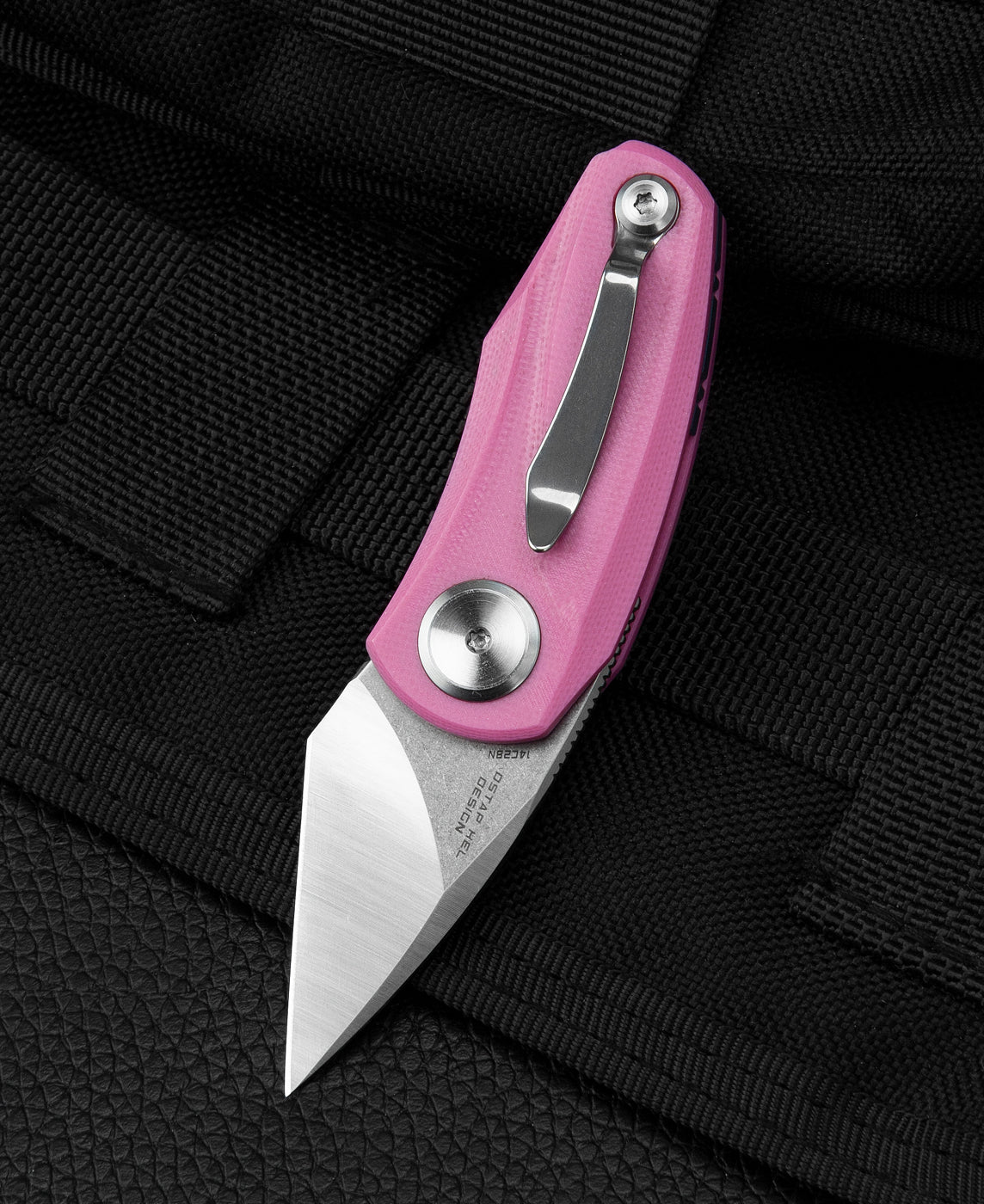 Bestech Tulip BG38E 14C28N Blade Pink G10 Handle Liner Lock Folding Knife
