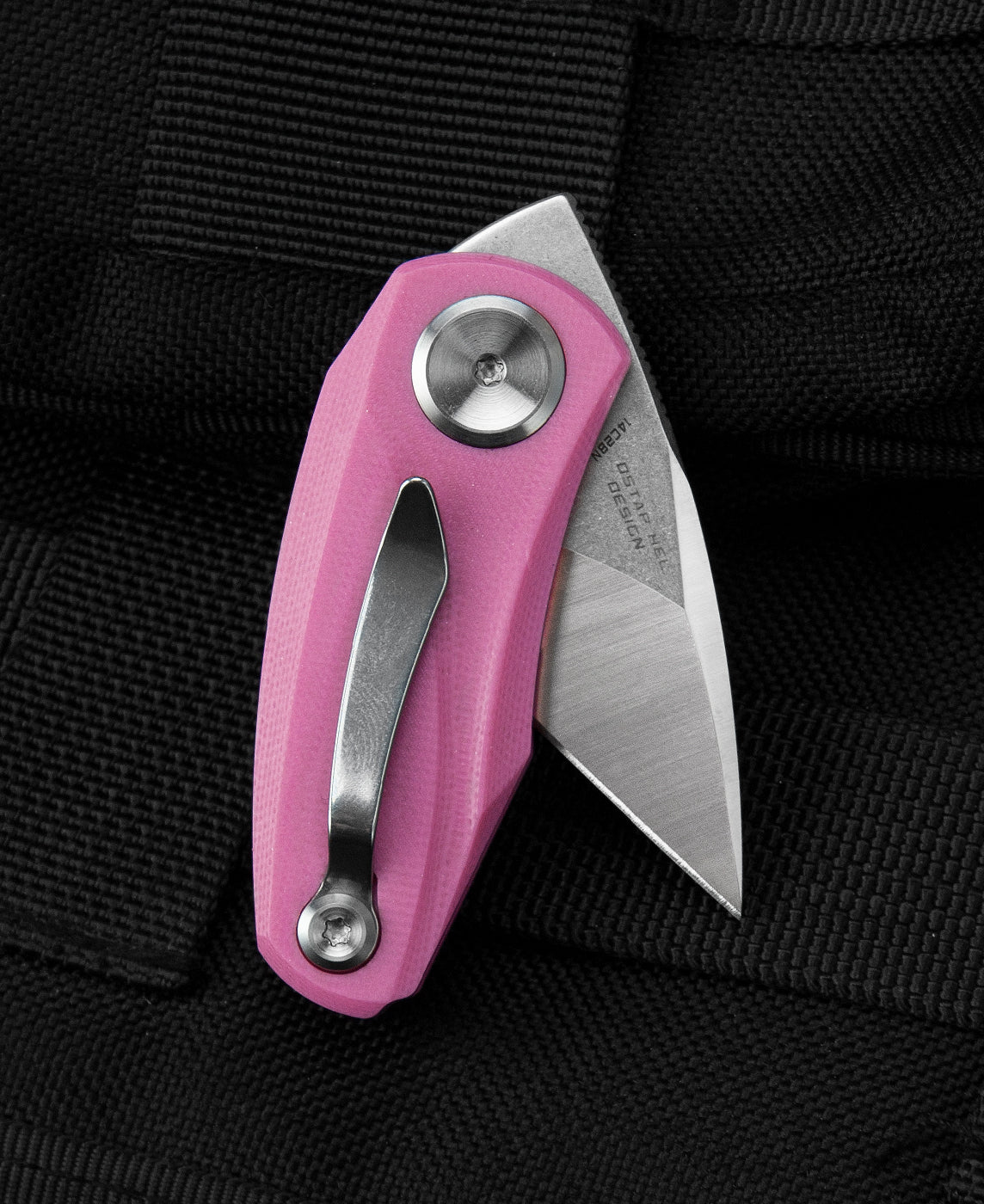 Bestech Tulip BG38E 14C28N Blade Pink G10 Handle Liner Lock Folding Knife