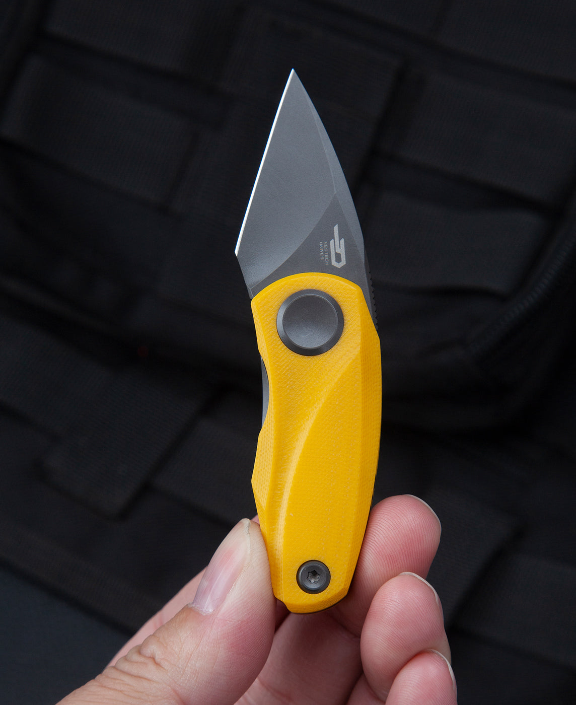 Bestech Tulip BG38F 14C28N Blade Yellow G10 Handle Liner Lock Folding Knife